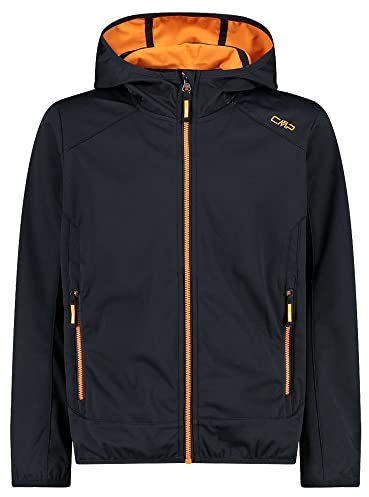 CMP, Softshell jacket with fixed hood,Anthrazit Flamme,128