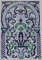 Fliesenbild Keramikfliesen Orientalisch Handbemalt Wandfliesen Mediterran 45x30 cm (06-06)