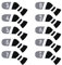 Scott Edward 10 Pcs Golf Club Head Covers for Irons Cuteness Basically Socks Shape Washable Durable Golf Club Head Protector Double Sided Knit for All Brands Callaway, Ping, Taylormade, Cobra Etc