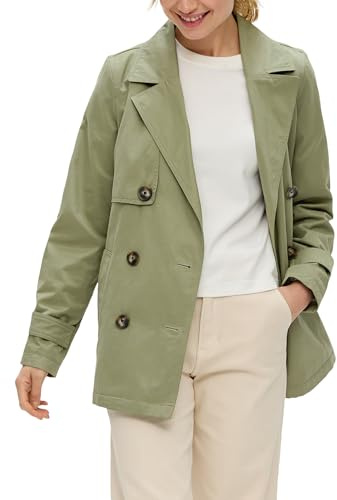 s.Oliver Cotton Blend Caban Jacket, Olive 7390, 6