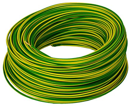 10 Meter ALPTEG H05V-K Kabel 0,5 mm² grün-gelb