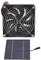 Risegun Solar Exhaust Fan, Solar Panel Fan Kit, 50W Portable Solar Ventilation, Solar Powered Exhaust Fan, for Greenhouse, Chicken Coop, Shed, Pet House, Garage, Outside and Inside (5-12V)