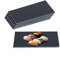 Relaxdays Piatti da Portata in Ardesia, Set da 6 Vassoi Rettangolare 30x10cm, Servire Sushi, Salumi e Formaggi Antracite