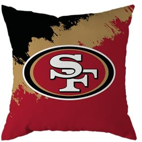 NFL Kissen San Francisco 49ers Football Cushion Brush Pillow Sofakissen 50x50cm