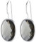 Klassische Wasser Tropfen Himmel Blau Achat Ohrringe Solide MetJakt 925 Sterling Silber Ohrring für Dame Hochzeitsparty Edlen Schmuck (Granit)