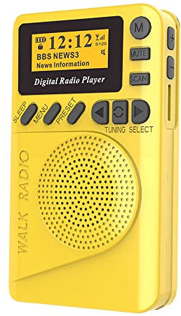 WinkWave Pocket DAB Digital Radio Mini DAB+ Digital Radio with MP3 Player FM Radio LCD Display