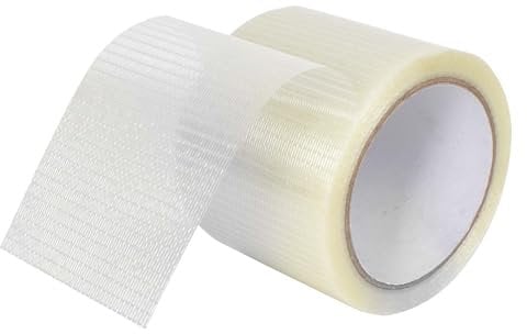 Homirty Awning Repair Tape 20 m x 8 cm RV Markise Reparaturband Wasserdicht Tent Repair Tape Transparente Glasfaserband Flickenband für RV Zelt, Markise Plane, wasserdicht Boot Abdeckung Reparatur