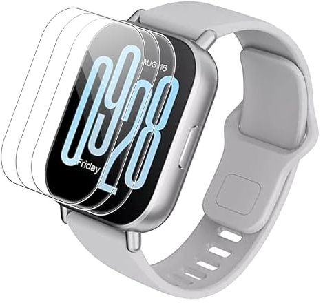 FDHYFGDY 3 Piezas Protectores de Pantalla para Xiaomi Redmi Watch 5 Active Cristal Templado, Película Protectora Dureza 9H, [Sin Burbujas] [Antirrayas]