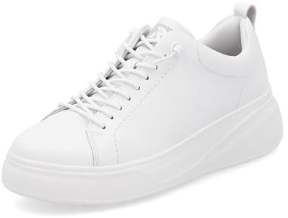 Rieker Damen Low-Top Sneaker W2301, Frauen Halbschuhe, lose Einlage,Turnschuhe,Laufschuhe,straßenschuhe,Strassenschuhe,Weiss (80),37 EU / 4 UK
