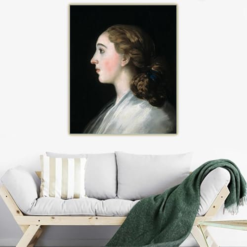 GKUVBF Francisco Goya Maria Teresa de Vallabriga Leinwandgemälde, klassisches Poster, Bild, Wohnzimmerdekor, Leinwanddrucke, 60 x 70 cm, rahmenlos