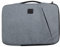 Exacompta - Réf. 17124E - 1 Housse ordinateur Business compatible avec PC de 13-14 pouces - poignée rétractable - petite poche à l'avant - fermeture zippée sur 2 côtés - en tissu recyclé - gris