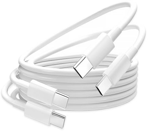 soodyoow Cavo USB C a USB C 60W 3A, 2M Cavo USB Type-C PD Ricarica Rapida, Compatible con iPhone 16/15 Plus Pro Max, iPad Pro Air, Galaxy S24/S23, Redmi, Pixel 9/9 Pro/9 Pro XL, PS5, Drone, Switch