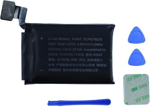 Swark Neu A1847 Ersatz Akku Kompatibel mit Apple Watch Serie 3 Generation 38 mm GPS + LTE Cellular Version mit aktualisiertem Reparaturwerkzeugsatz