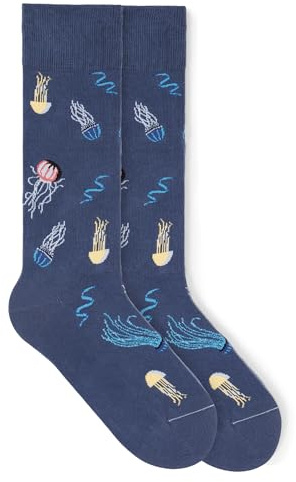 von Jungfeld - Motiv Socken mit verschiedenen Icons - Bunte Socken mit Muster für Damen & Herren in Gr. 35-46