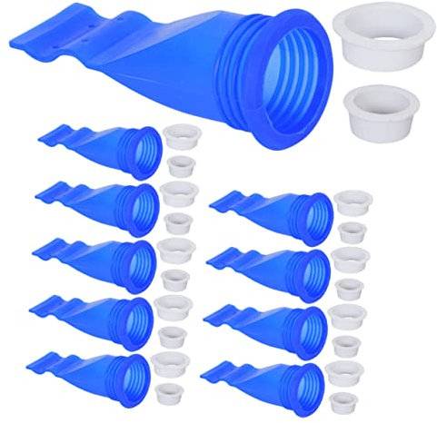 DOITOOL 10stücke Silikon Bodenablaufstopfen Geruchsverschluss Für Badezimmer Küche Und Dusche Einfache Installation Rückflusshemmend Blauer Silikonmaterial