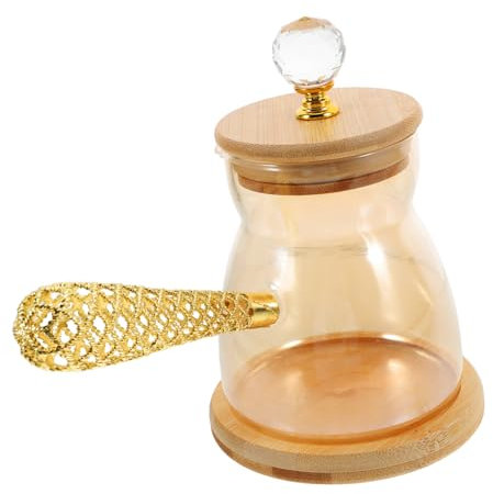 Cabilock Kaffeekanne Aus Glas Mit Seitengriff Für Camping Und Küche Glas-kaffeeserver Für Espresso Und Tee Retro-Design Zubehör Für Kaffeestationen