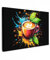 MuchoWow© Bild auf Leinwand Groß 120x80 cm XXL Schlafzimmer Bilder Badezimmer Wand Deko Wohnzimmer Modern Wanddeko Bilderwand Geschenk Kaffee - Graffiti - Trinken - Abstrakt