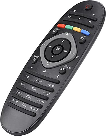 Control Remoto, Control Remoto de TV Confiable en Plástico 2 AAA Batteries para para TV