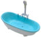Baignoire d'oiseaux pour la cage, bain d'oiseaux pour animaux de compagnie à eau en circulation automatique, bain de douche à oiseaux en plastique, baignoire d'oiseaux à piles pour oiseaux perroquet