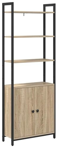 Gecheer Engineered Wood Radiator Cover - Modern Design, Water Resistant, Safe for Families, with Storage Shelf, Black Model883857