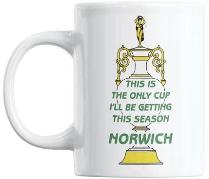 Mug Gift for Norwich Fans | Football Secret Santa Mug Gift for Norwich Supporters | Football Stuff, Joke Mug for Friends, Colleague, Cousin, Uncle, Dad, Father, Son, Brother 11oz