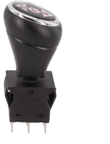 KCD4-604-6P DPDT Interruptor deslizante de 6 pines 3 posiciones hacia adelante-parada atrás AC 250 V 16 A Negro (Black)