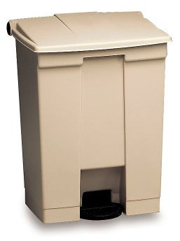 Rubbermaid Commercial Products Step-On Container 45 Litre Beige FG614400BEIG