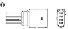 NGK Lambdasonde Oxygen O2 Sensor für VW Golf IV Schrägheck (1J1) 8738