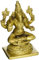 gangesindia Lord Varaha DEV Messing Statue 02073 (8,9 cm H x 6,3 cm W x 3,8 cm D) Gold