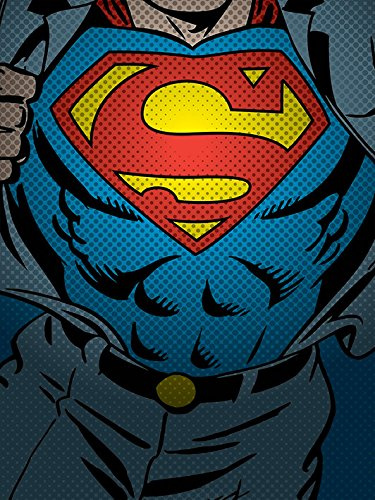 DC Comics Superman Torso Canvas Print, 60 x 80 cm