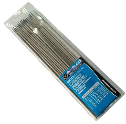 AWELCO - Etui de 25 Electrodes rutile 2,5 x 300 mm Baguette enrobée soudure à l'arc Acier toutes positions