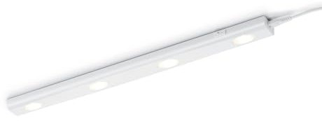 Trio Leuchten LED Wandleuchte Aragon 273170401, Kunststoff weiß, 4x 1 Watt