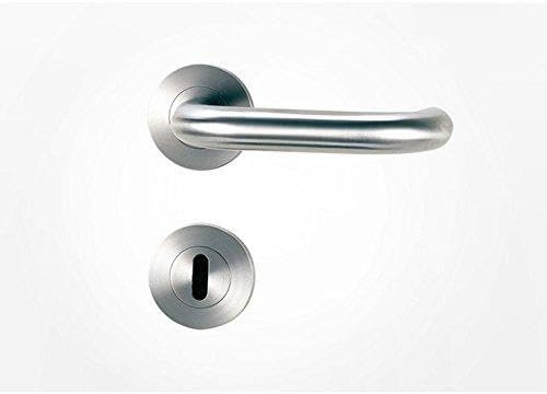 FRASCIO Türdrücker / Türbeschlag - ALESSIA PROFESSIONAL - Edelstahl - WC-Rosettengarnitur