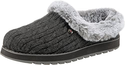 Skechers Keepsakes - Ice Angel, Zapatillas de estar por casa Mujer, Gris (Charcoal), 39.5 EU