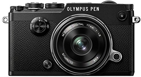 Olympus PEN-F Kit, Fotocamera di Sistema Micro Quattro Terzi (20 MP, Stabilizzatore d'Immagine a 5 Assi, Mirino Elettronico) e Obiettivo M.Zuiko 17mm, lunghezza focale fissa rapida, Nero
