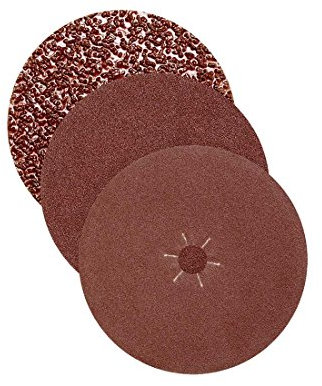 RETOL disques abrasifs, 178 mm, G36, p. ponceuses bordureuses, corindon normal (Lot de 25)