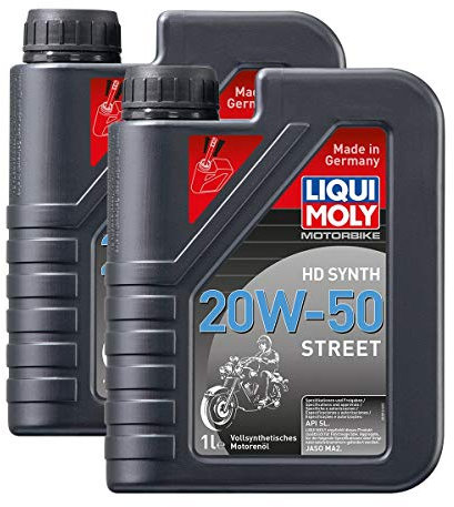 2x LIQUI MOLY 3816 Harley Davidson Motorbike HD Synth Street Motorenöl 20W-50 1