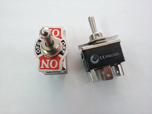 pieffe Interruttore DEVIATORE INSTABILE con Zero Centrale BIPOLARE A Leva Alto CARICO