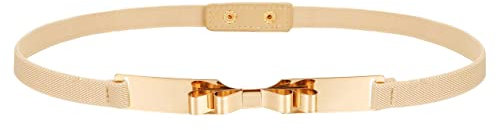 BABEYOND Taillengürtel Damen Metallic dekorativ Gürtel schmal Gürtel Taille modisch gold Metallgürtel für Kleider
