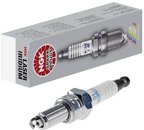 NGK Zündkerze DIMR8C10, 92743 | Laser Iridium | 1 Stück | Ersetzt 09482-00600 80-100 K Kilometerleistung.