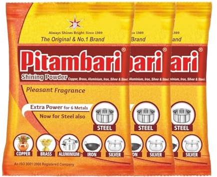Pitambari Shining Powder - 200g (Pack of 3)