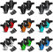 NICEDACK Schutzbleche Mountainbike,Mountainbike Spritzschutz, MTB Vordere und Hintere Kompatible Mudguard,Fahrrad Zubehör MTB Mud Guard Fit 20 26 27 27.5 29 Zoll Fat Bike (Silbernes Logo)