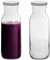Argon Tableware 2x 1200ml Glass Water Jug - 'Brocca' Range - Juice Carafe Decanter with Silicone Lid for Water, Wine, Iced Tea
