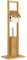 ONVAYA® WC-Garnitur aus Bambus | Natur | Toilettenpapierhalter stehend | ohne Bohren | WC-Bürstenhalter & Klorollenhalter Holz