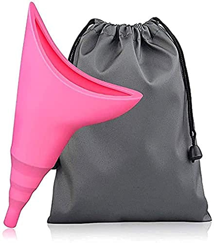 Urinoir pour femme - Entonnoir réutilisable - Sans débordement - Sans fuite - Réutilisable - Pour faire pipi debout - Pour faire pipi facilement et proprement - Parfait pour le camping, la randonnée