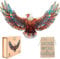Wooden Animal Jigsaw Puzzles for Adults & Kids Unique Universal Colourful Fun Wood Challenging Puzzles for Family 150PCS - A4, 21x29.7cm - Eagle