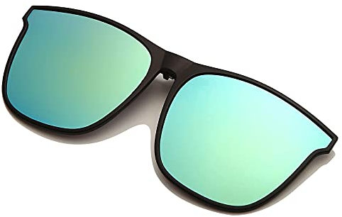 Long Keeper Polarisierte Sonnenbrille Clip für Brillenträger - Sonnenbrille Zum Aufstecken Polarisiert, Sonnenbrillen Aufsatz Brille Damen Herren