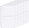 6 pezzi A5 6 fori Binder 2 tasche Cartelle di plastica Binder impermeabile 6 fori titolare per biglietto ricevuta (2 Pocket, A5)
