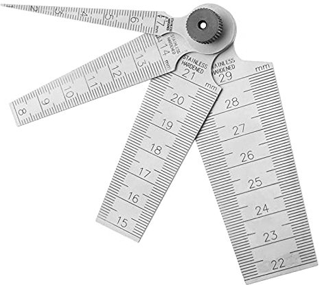 Calibrador cónico - Calibrador de soldadura cónico de acero inoxidable Prueba de soldadura Cónico Galga de soldadura Herramienta de medición de orificios Herramienta de medición de esmerilado fino par