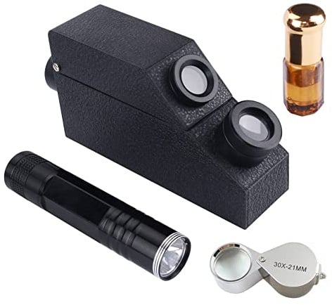 Gem Portable Refractometer, RHG181 1.30-1.81 Presidium Gemstone ldentification Tester for Jewelry, Gold & Silver and Diamond, Lab Refractometers